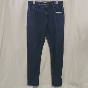 Women’s Skinny Jeans in Dark Blue - Stretch Slim Fit